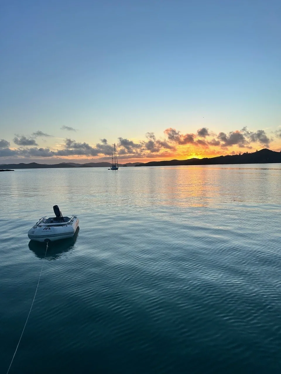 The last light on the water