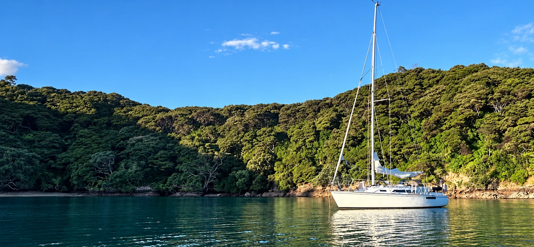 Sensation resting at anchor in a sheltered Bay of Islands cove