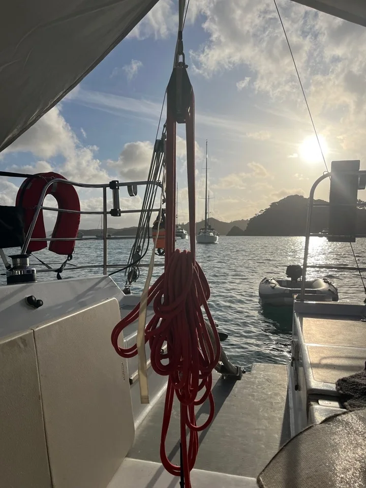 A quiet evening aboard