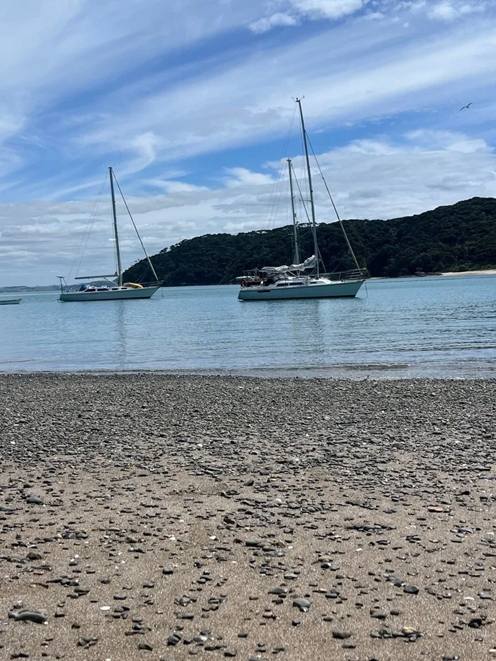A walk back along the beach